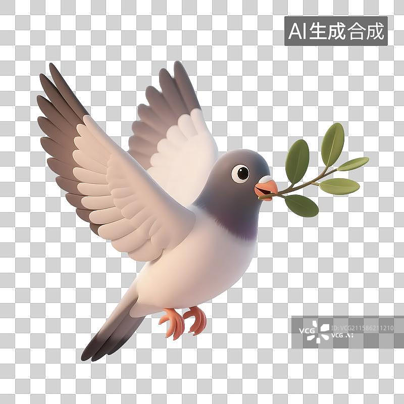 【AI数字艺术】鸽子，和平鸽图片素材