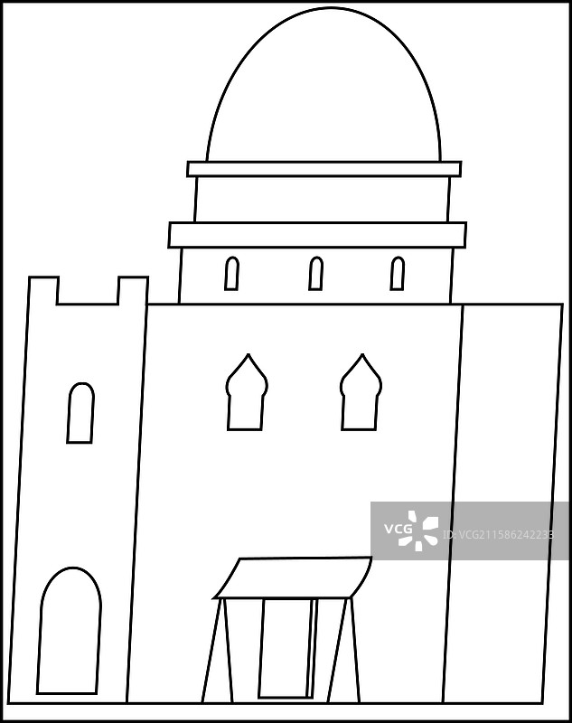 穆斯林阿拉伯古老城市的传统街道图片素材