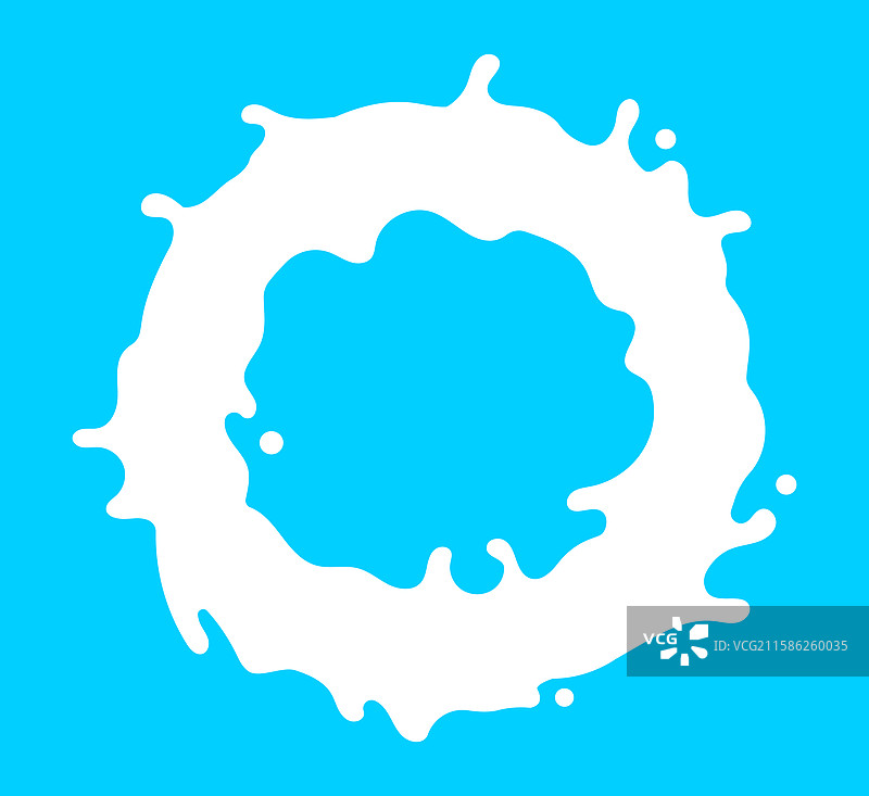 牛奶飞溅，流动的牛奶简单而美丽图片素材