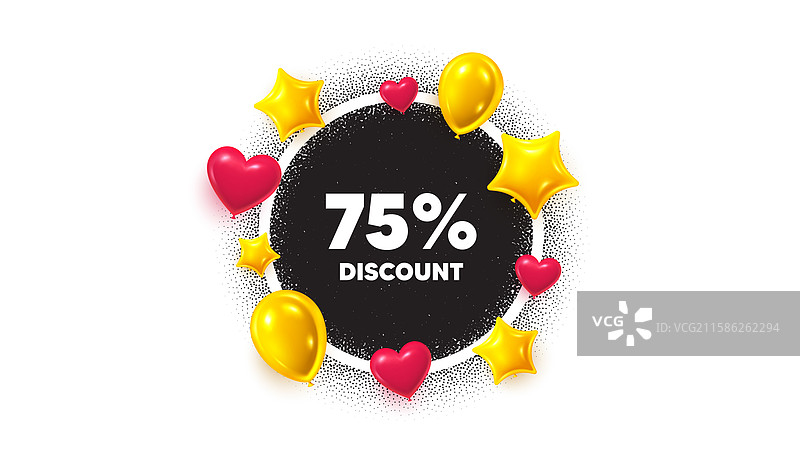 75%折扣促销价格标志图片素材