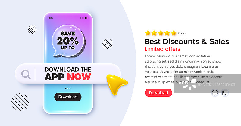 节省高达20%的折扣促销价格图片素材