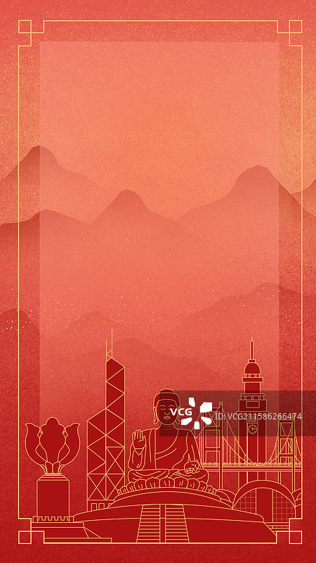 香港中国风海报图片素材