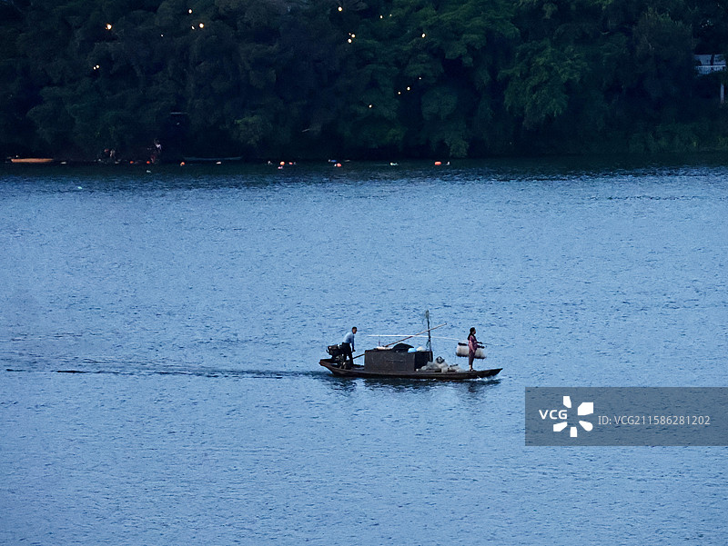 江西赣州宋代古浮桥遗址图片素材