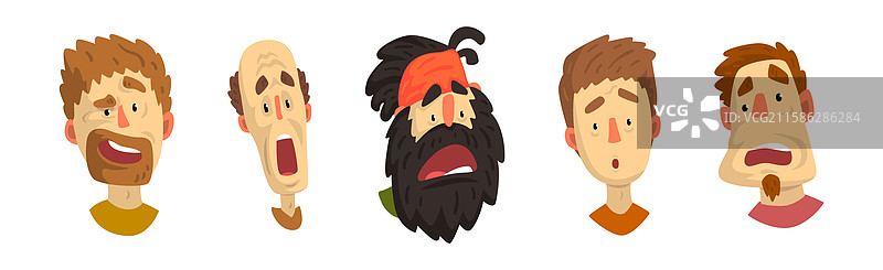 男人的脸上流露出惊讶和震惊的表情图片素材