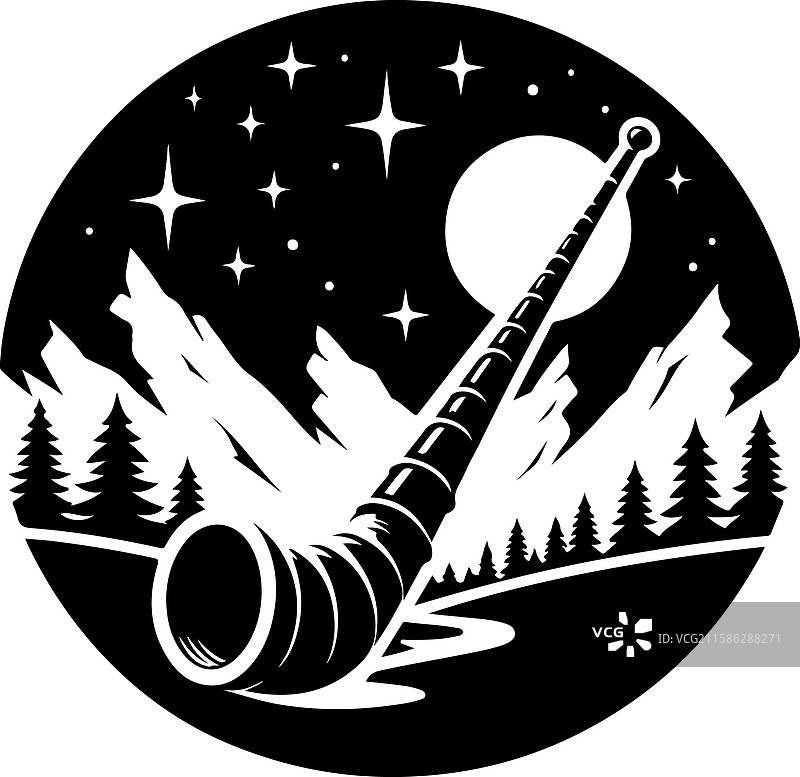 阿尔卑斯号角轮廓图标图片素材