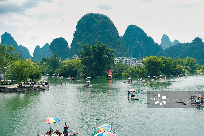 桂林阳朔山水美景图片素材