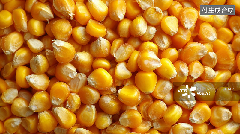 【AI数字艺术】丰收的玉米，玉米粒，金色玉米图片素材
