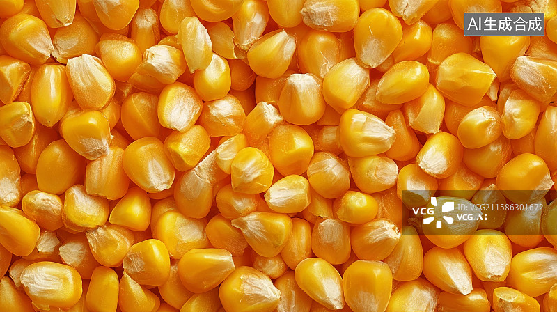 【AI数字艺术】丰收的玉米，玉米粒，金色玉米图片素材