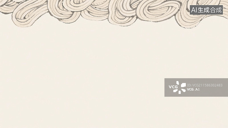 【AI数字艺术】水墨画拉面背景-居上图片素材
