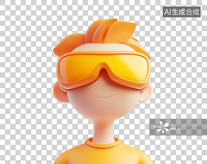 【AI数字艺术】3D粘土元宇宙VR科技虚拟现实人工智能元素图片素材