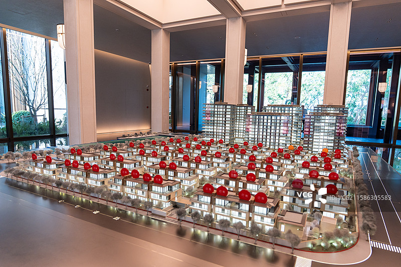 楼盘售楼处空间环境设计图片素材