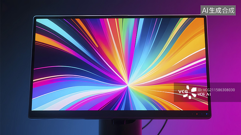 【AI数字艺术】量子点显示技术​图片素材