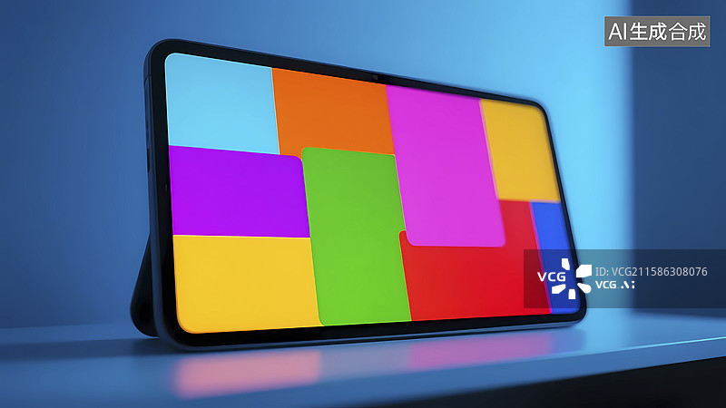 【AI数字艺术】量子点显示技术​图片素材