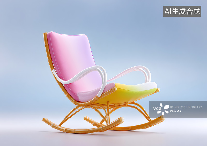 【AI数字艺术】一把卡通椅子图片素材