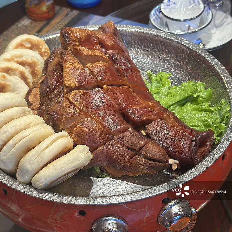 扒猪脸 烧烤图片素材