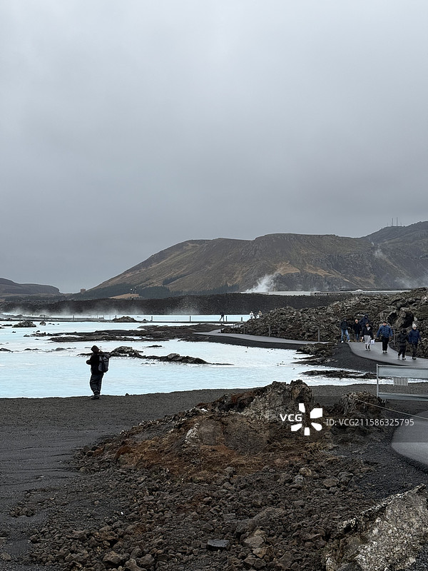 北极圈内神奇的大自然-冰岛火山，瀑布和温泉图片素材