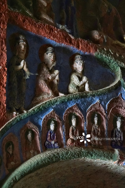 辽宁义县万佛堂石窟图片素材