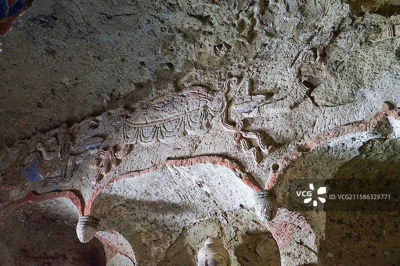 辽宁义县万佛堂石窟图片素材