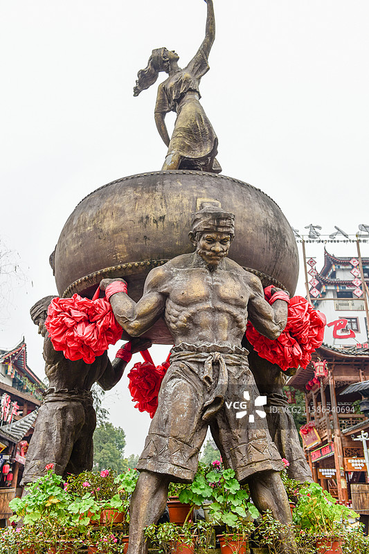 5A景区湖北恩施女儿城图片素材
