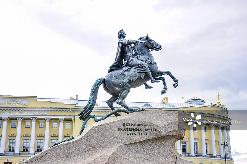 圣彼得大帝雕塑，圣彼得大帝雕像，圣彼得大帝图片素材