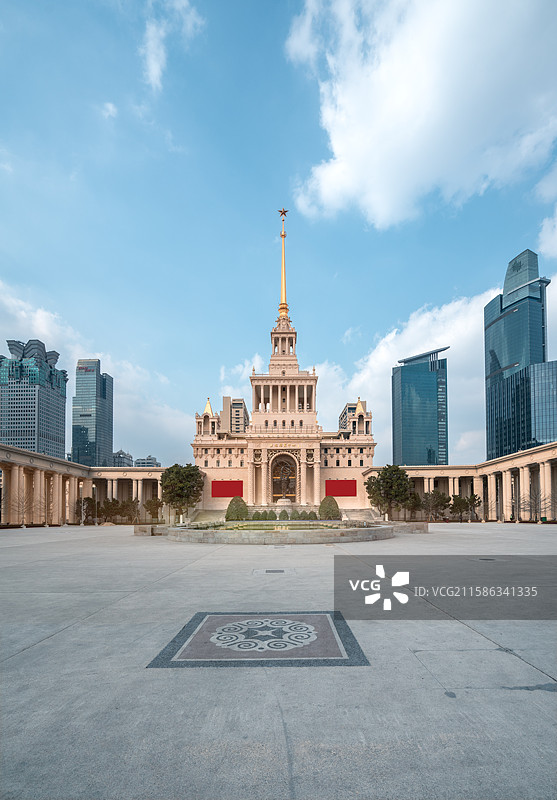 上海展览中心图片素材
