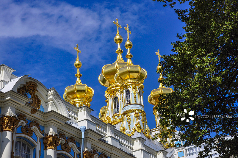 叶卡捷琳娜宫，圣彼得堡，俄罗斯宫殿图片素材