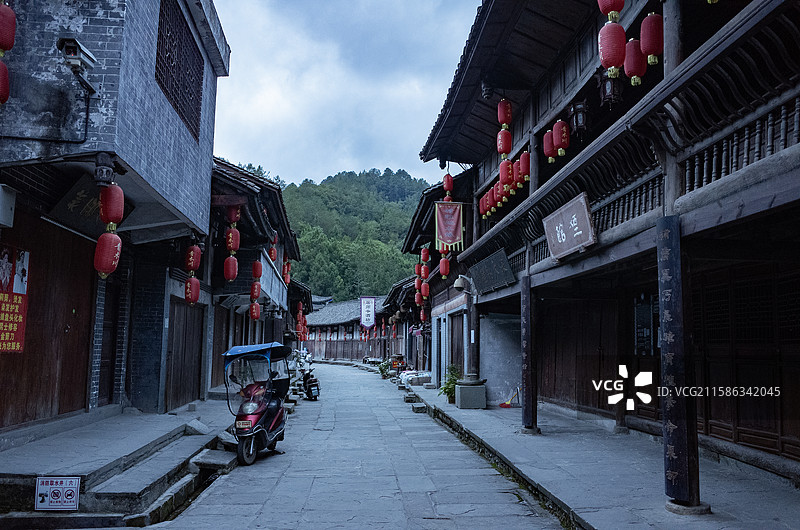 陕西省汉中宁强县青木川古镇图片素材