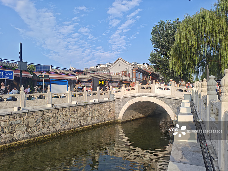 北京什刹海图片素材