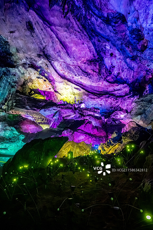 玉华洞 黄泥洞 福建三明将乐县玉华古洞风景名胜 喀斯特地貌溶洞图片素材