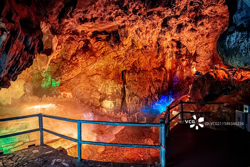 玉华洞 藏禾洞 福建三明将乐县玉华古洞风景名胜 喀斯特地貌溶洞图片素材