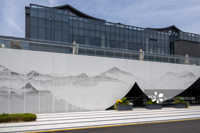 福建福州怀安会议中心现代建筑图片素材