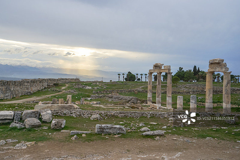 土耳其，希拉波里斯古城遗址，图片素材