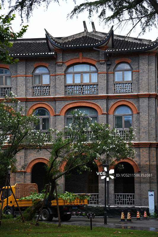 上海华东政法大学 圣约翰大学近代建筑图片素材