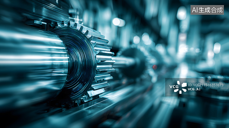 【AI数字艺术】机械动力之源图片素材