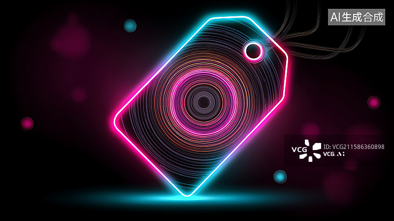 【AI数字艺术】闪亮的网络星期一购物车动画，具有鲜艳的节日色彩和流畅的动态效果，展现在线零售促销和数字节日折扣图片素材