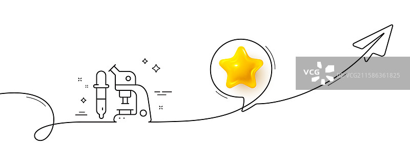 显微镜线条图标实验室设备标志图片素材