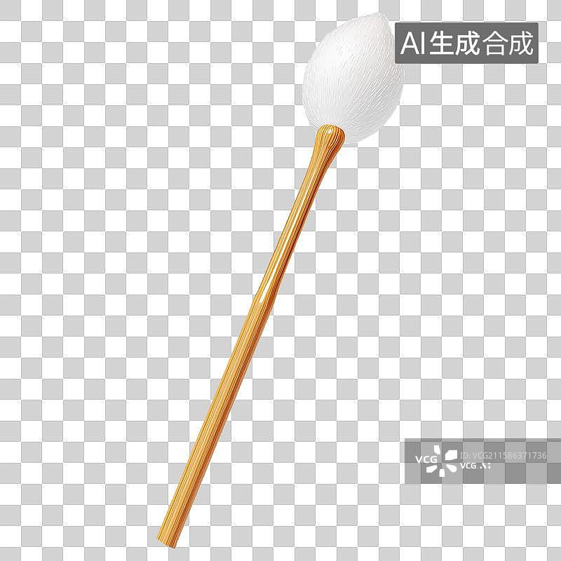 【AI数字艺术】3D风格医疗主题之棉签元素图片素材