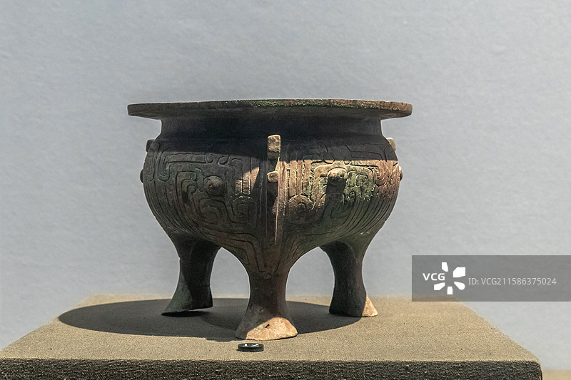 陕西历史博物馆仲相父鬲西周时期咸阳市永寿县好畤河村出土图片素材