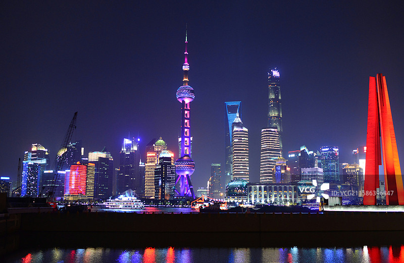 上海夜景图片素材