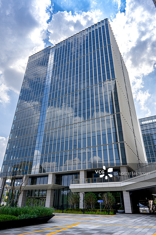 上海虹桥国际中央商务区 临港嘉定科技城科研办公楼宇 高科技产业园区 北虹桥科创产业社区图片素材