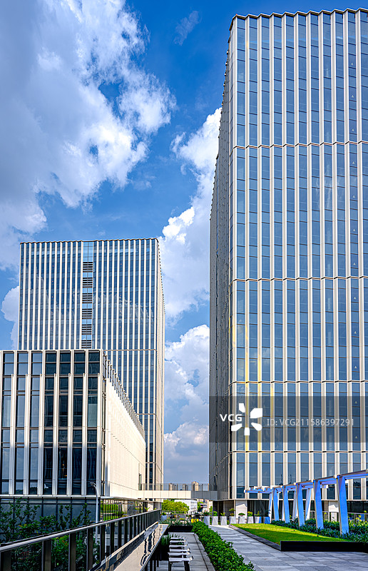 上海虹桥国际中央商务区 临港嘉定科技城科研办公楼宇 高科技产业园区 北虹桥科创产业社区图片素材