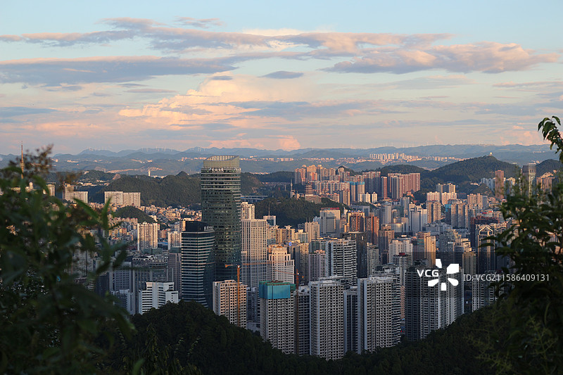 贵阳黔灵山俯瞰图片素材