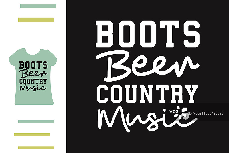 乡村音乐T恤设计图片素材