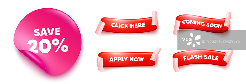 节省20%的折扣优惠价格图片素材