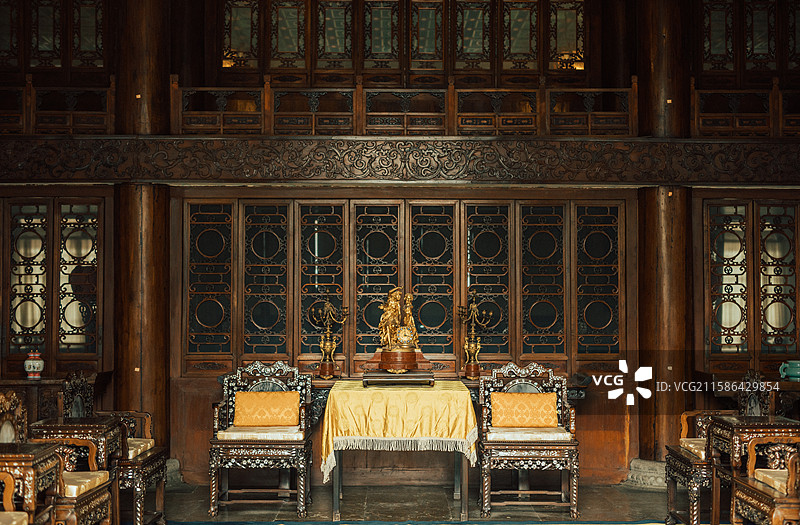 北京恭王府锡晋斋古建筑景观图片素材