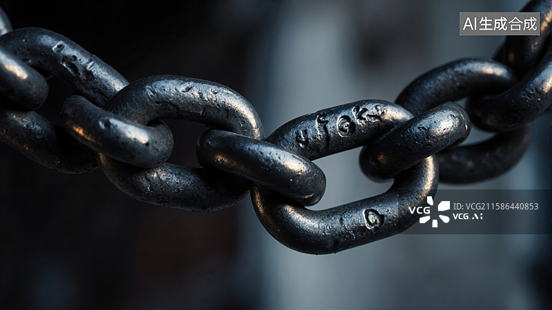 【AI数字艺术】铁链的坚韧图片素材