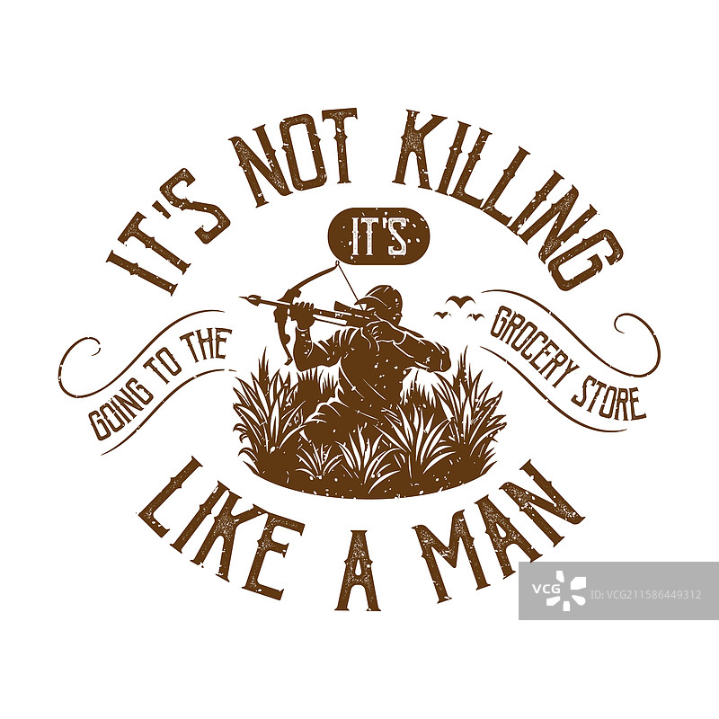 这不是在杀戮，而是去杂货店。图片素材