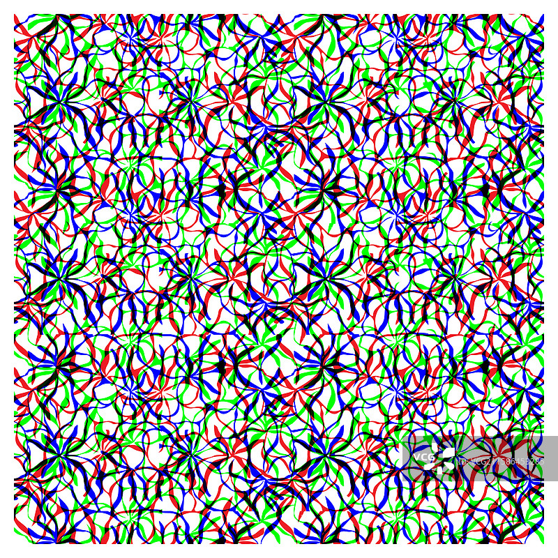 互锁的几何迷彩形状设计图片素材