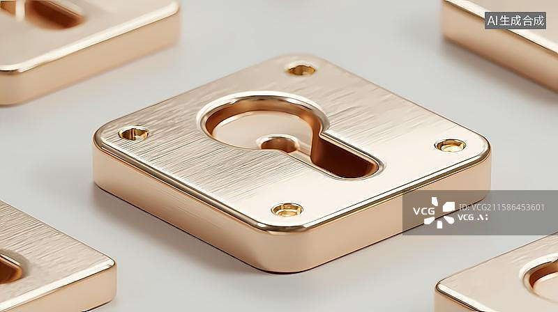 【AI数字艺术】锁与钥匙数据安全主题背景图片素材