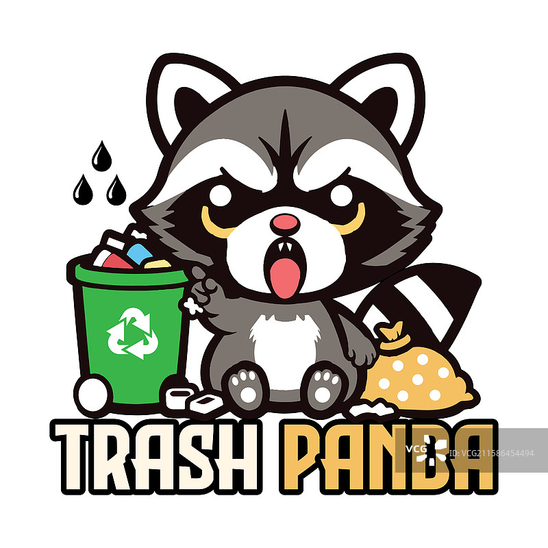 垃圾熊设计与图片素材